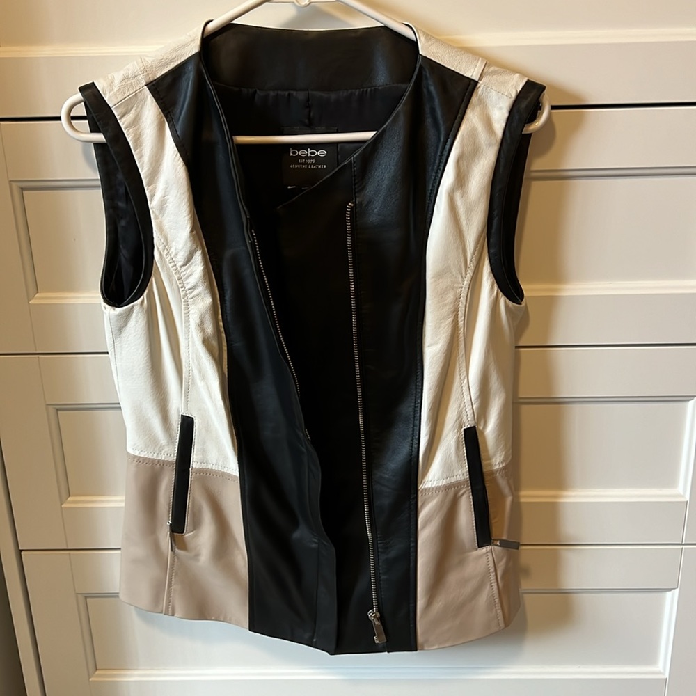 Bebe leather vest neutral colors - Picture 4 of 4